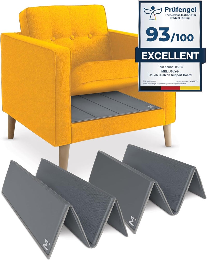 Meliusly Chair Cushion Support for Sagging Cushions (2-Pack 17x22) Chair Seat Support for Sagging Seat, Under Foam Firming Boards for Recliner and Armchair Saver Stiffener Reinforcement by - Image 1